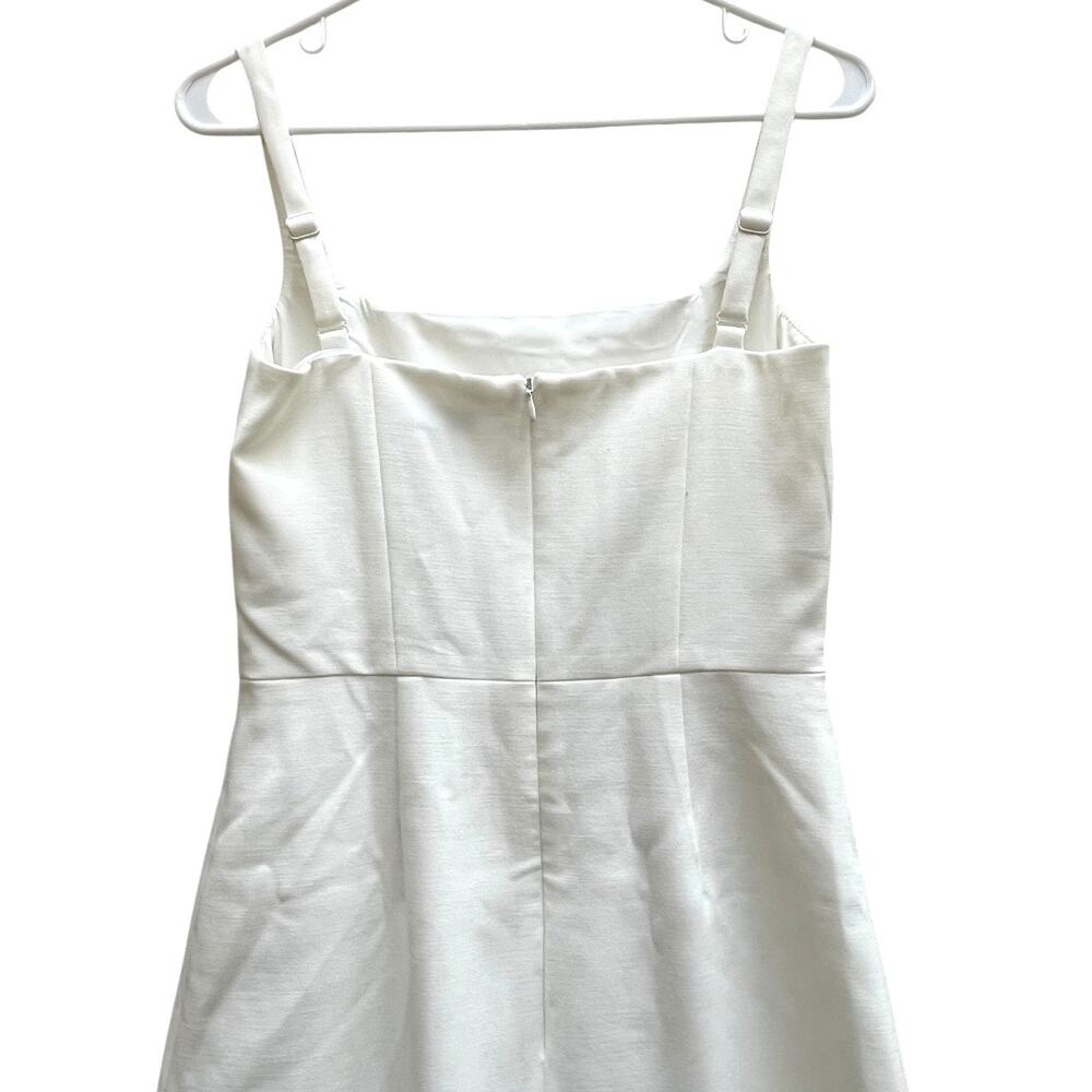 NEW French Connection Cream Whisper Sleeveless Mini Dress Adjust Straps Womens 2 - Picture 9 of 9